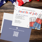 Invitation Le 4 juillet Popsicle Custom