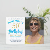 Invitation Le 50e anniversaire de NOTRE MME - Photo Party Inv (Debout devant)