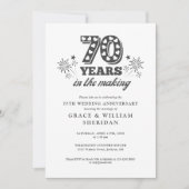 Invitation Le 70e anniversaire du Mariage (Devant)