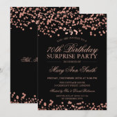 Invitation Le 70e anniversaire du Rose de la Surprise Gold Fo (Devant / Derrière)