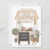 Invitation Le Baby shower Agricole De Pays Cultivé Localement (Devant)