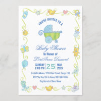 Le Baby shower bleu et blanc de Sweet Dreams
