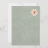 Invitation Le Baby shower chic du désert (Dos)