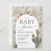 Invitation Le Baby shower chic du désert (Devant)