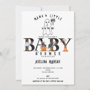 Invitation Le Baby shower Citrouille de la petite fille de ma