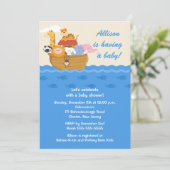 Invitation  Le Baby shower d'Arc de Noé (Debout devant)