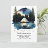 Invitation Le Baby shower d'aventure Camping de Little Explor (Debout devant)