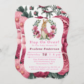 Invitation Le Baby shower d'aventure de Flopsy (Devant / Derrière)