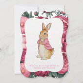 Invitation Le Baby shower d'aventure de Flopsy (Dos)