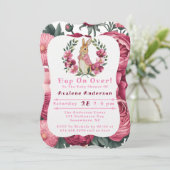 Invitation Le Baby shower d'aventure de Flopsy (Debout devant)