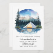 Invitation Le Baby shower d'aventure Twilight de Little Explo (Devant / Derrière)