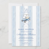 Invitation Le Baby shower de golf du garçon (Devant)