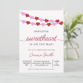 Invitation Le Baby shower de Heart Valentine (Debout devant)