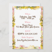 Invitation Le Baby shower de la double fille afro-américaine (Dos)