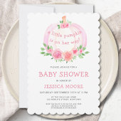 Invitation Le Baby shower de la petite fille Citrouille