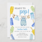 Invitation Le Baby shower de la Popsicle (Devant)