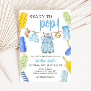 Invitation Le Baby shower de la Popsicle