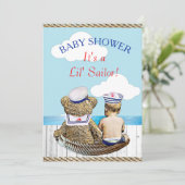 Invitation Le Baby shower de Lil' Sailor Boy (Debout devant)