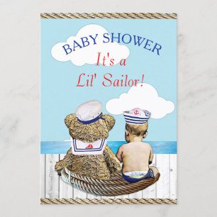 Invitation Le Baby shower de Lil' Sailor Boy
