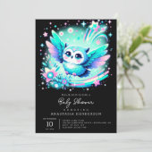 Invitation Le Baby shower de Little Owl (Debout devant)