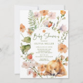 Invitation Le Baby shower de l'ours de la nature (Devant)