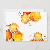 Invitation Le Baby shower de maman d'abeille (Dos)