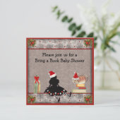 Invitation Le Baby shower de Noël de Book Wonderland (Debout devant)