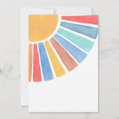 Invitation Le Baby shower de Ray Of Sunshine Boy (Dos)