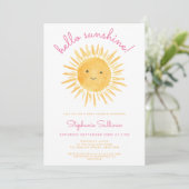 Invitation Le Baby shower de Sunshine Girl (Debout devant)
