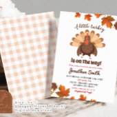 Invitation Le Baby shower de Thanksgiving de Little Turkey