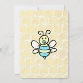 Invitation Le Baby shower de Whimsical Honey Bee Boy (Dos)