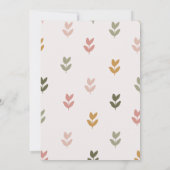 Invitation Le Baby shower des animaux des bois (Dos)