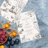 Invitation Le Baby shower des animaux des bois