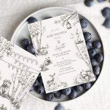 Le Baby shower des animaux des bois