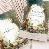Invitation Le Baby shower des animaux des bois
