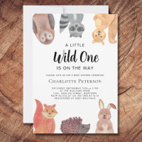 Le Baby shower des animaux sauvages de la forêt