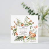 Invitation Le Baby shower des cerfs de la nature (Debout devant)