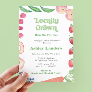 Invitation Le Baby shower des fermiers cultivés localement