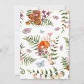 Invitation Le Baby shower des petits champignons (Dos)