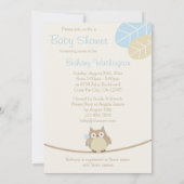 Invitation Le Baby shower des petits garçons (Dos)