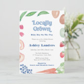 Invitation Le Baby shower des petits garçons du marché agrico (Debout devant)