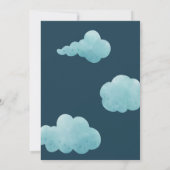 Invitation Le baby shower du château de Dragon Vert (Dos)