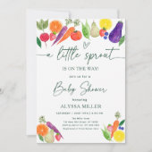 Invitation Le Baby shower du marché de Little Sprout Farmer (Devant)