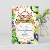 Invitation Le Baby shower du marché des petits agriculteurs (Debout devant)