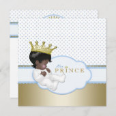 Invitation Le Baby shower Ethnic Boy (Devant / Derrière)