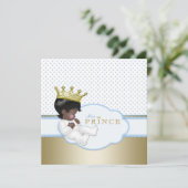 Invitation Le Baby shower Ethnic Boy (Debout devant)