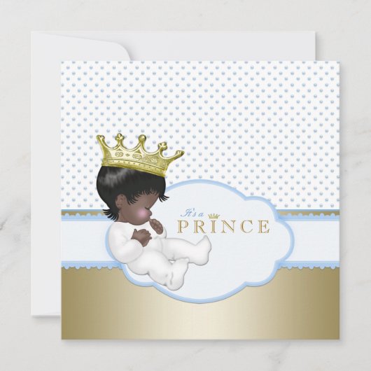 Invitation Le Baby shower Ethnic Boy (Devant)