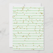 Invitation Le Baby shower forestier des animaux des bois (Dos)