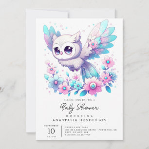 Invitation Le Baby shower Majestic Imaginaire Owl
