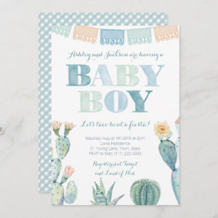 Invitation Le Baby shower mexicain Taco Bout a Fiesta pour ga
